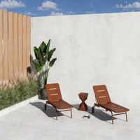 Chaise de salle à manger moderne et confortable pour jardin et terrasse, avec assise et dossier en alliage d'aluminium, durable pour cour, parc, hôtel