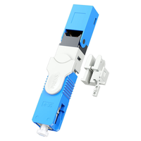Conector Rápido de Fibra Óptica Reutilizable SC APC, Conector Frío para Terminación en Campo, Compatible con Redes FTTH FTTX ES250D, Ligero de 50 mm, 0.3dB