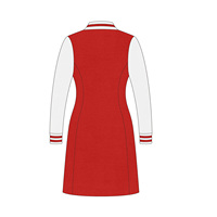 Personnalisez votre logo de marque Delta grecque |   Sigma |   Vêtements de sororité Theta DST, robe midi décontractée vintage à manches longues