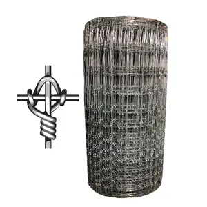 Cheap 8' fixed knot galvanised goat sheep hog cattle game wire field deer farm fencing for goat