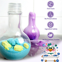 Bombes de bain créatives au sel de mer, poudre de bain effervescente, boules de douche moussantes 50g