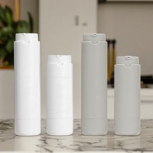 25ml 45ml Refillable Eco-friendly Luxury Airless Pump <b>Bottles</b> Matte White Grey Cosmetic Package Containers - Product Image 1