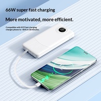 Nuevo Estilo, Carga Rápida, Cuatro Cables, 20000 mAh, Batería de Polímero de Litio Ultrafina, Uso Transfronterizo, Fuente de Energía Móvil para Exteriores