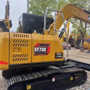 <span class=keywords><strong>Excavadora</strong></span> de cadenas SANY SY75C usada con pocas horas de trabajo, <span class=keywords><strong>excavadora</strong></span> <span class=keywords><strong>pequeña</strong></span> de 7.5 toneladas, acoplador rápido opcional, garra, cucharón para zanjas - Product Image 5