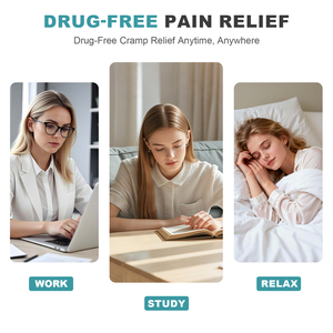 Estimulador Nervioso Abdominal con 3 Niveles de Temperatura Ajustable, Masajeador para Aliviar Dolores Menstruales y Cólicos, Dispositivo <span class=keywords><strong>TENS</strong></span> con Calor - Product Image 4