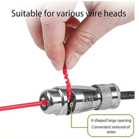 Outil Carré AWG Dénudeur et Torsadeur de Câbles pour Perceuse Électrique, Dénudeur de Fils Électriques, Torsadeur de Fils pour Perceuse
