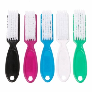 Brosse de nettoyage pour nail art avec poils en nylon, accessoire pour vernis gel, manche en plastique, lime, outil de manucure et pédicure, nettoyeur de poussière - Product Image 1