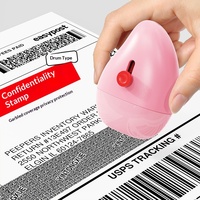 Sceau de Confidentialité en Métal en Forme de Goutte d'Eau, Outil de Brouillage d'Informations pour Étiquettes de Courrier et Documents de Bureau