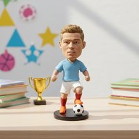 Figurines de footballeur en résine 3D personnalisées, figurines d'action sportives personnalisées pour la décoration de bureau et souvenirs pour les fans