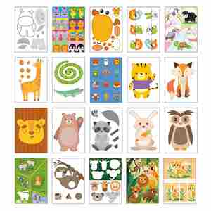 Aprende a cortar líneas, formas y animales: divertido libro de actividades para niños en edad preescolar para desarrollar habilidades con tijeras - Product Image 2