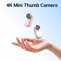 Cámara de Acción Portátil Ultra Definición, Cámara de Video Giratoria para Motocicleta, Mini Cámara Magnética 4K para Vlogging