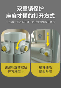 Garde-corps de lit pour bébé pratique en une étape Barrière enfant anti-chute confortable sur le côté du bébé Garde-corps enfant - Product Image 2