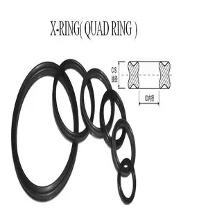 Rubber x-ring quad ring