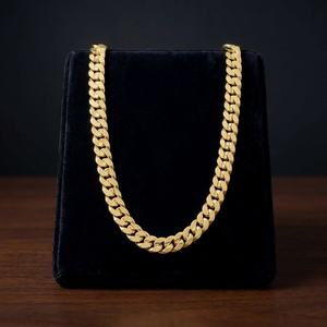 Wholesale 14K 18K 24K Micron Gold Plated Cuban <b>Link</b> Style Chain, Modern Chain Design, Brass Gold Chain, Fashion Chain Necklaces. - Product Image 6