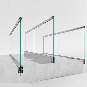 Out Door Balustrades <strong>Glass</strong> Fencing Aluminium U Channel Tempered <strong>Glass</strong> <strong>Handrail</strong> - Product Image 1