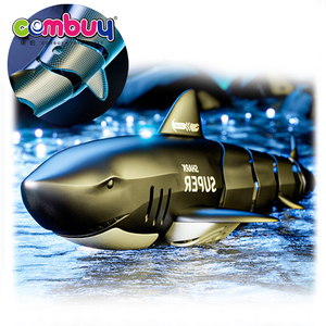 Simulation télécommande <span class=keywords><strong>robot</strong></span> <span class=keywords><strong>requin</strong></span> natation eau jouant rc bateau de pêche jouets - Product Image 1