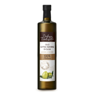 Huile d'olive extra vierge italienne pressée à froid 100% pure, pour la cuisine, délices traditionnels, 750 ml x 6 bouteilles en verre - Product Image 1