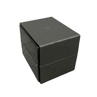 Cadeau de luxe rangement personnalisé noir étui de montre en papier kraft dur pour boîte de montre armani