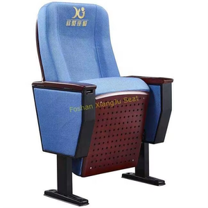 Contreplaqué de <span class=keywords><strong>prix</strong></span> direct d'usine XJ-229 pliant les chaises durables d'auditorium d'église de théâtre avec la table pliante - Product Image 2