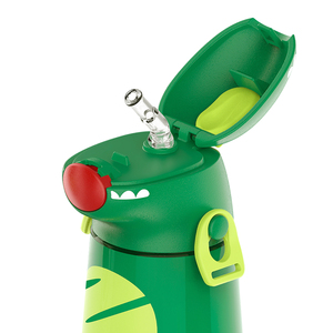 PINKAH Nouvelle gourde isotherme en acier inoxydable anti-fuite pour enfants, 400 ml, avec paille, thermos sous vide pour étudiants - Product Image 3