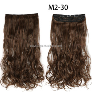 WS15 Ventas calientes 5 Clips <span class=keywords><strong>Ondas</strong></span> de agua Clips en el cabello 22 pulgadas 120g Extensiones de cabello sintético Pelucas de cabello - Product Image 5