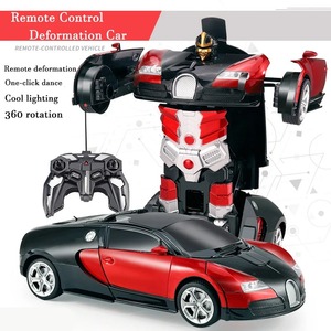 Coche RC 2 en 1 con Deformación de un Solo Toque, Robot Eléctrico a Control Remoto, Modelo de Coche Deportivo, Juguetes para Niños - Product Image 1