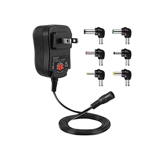 Adjustable Voltage 3-12V 30W Power Supply Adapter Charger with 5V2.1A Usb Port