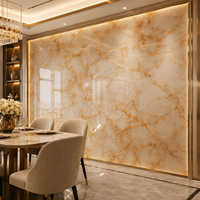 Panneau mural en PVC de haute qualité, effet marbre, imperméable, 1,8 m, 3 mm, panneau mural UV pour usage intérieur