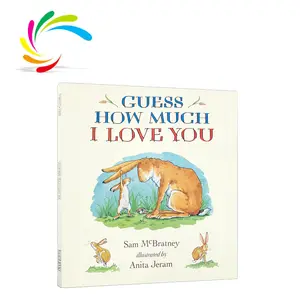Custom Printing GUESS New Arrival Hardcover Book HOW MUCH I LOVE YOU Children Kids Board Book in Stock Custom Design English