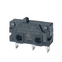 Interrupteurs micro-renouvelables RS-5GA 5/10/0.1 à levier articulé, interrupteur subminiature SPDT/SPNC/SPNO, levier en acier inoxydable, certifié CE, IP40, pour usage domestique