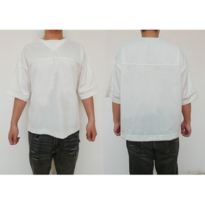 T-shirt décontracté vintage à manches courtes pour homme en coton 100% taille plus avec motif uni respirant et à séchage rapide - Product Image 3