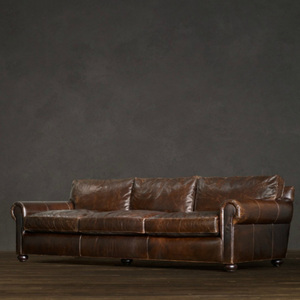 Canapé Rhoohill personnalisé de style américain, en <span class=keywords><strong>cuir</strong></span> véritable italien, pour salon, style campagne française rétro, <span class=keywords><strong>3</strong></span> <span class=keywords><strong>places</strong></span> - Product Image 6