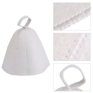 หมวกอาบน้ำซาวน่าผ้าวูลแท้สำหรับทุกเพศหมวกเพื่อสุขภาพ100% นุ่มหรูหราสะดวกสบายสะดวกสบาย - Product Image 2