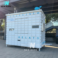 Importateur de remorques de restauration rapide : Chariot de service alimentaire entièrement équipé en aluminium et acier inoxydable, prêt à l'emploi, idéal pour les confiseries, expédition immédiate.