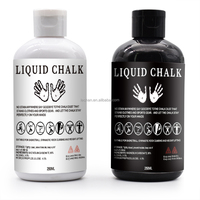 Livraison rapide logo personnalisé 50ml 250ml noir blanc sec mains poteau poignée liquide haltérophilie craie de gymnastique pour l'escalade