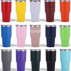 Hot Custom Wholesale Bulk 30Oz Insulated Stainless Steel <b>Coffee</b> Tumbler Cups With Straw and Lid - Product Image 1