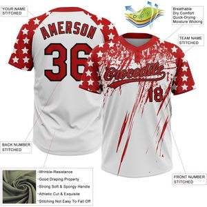 Camiseta de Softbol Personalizada con Dos Botones, Uniforme de Béisbol Personalizado para Equipo, Unisex, Adulto, Absorbe la Humedad, para Todas las Temporadas - Product Image 2