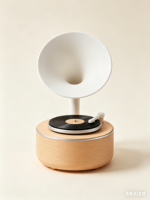 Vieux tourne-disque en bois, style haut-parleur, design moderne, pour DJ, avec lecteur de cartes, pour disques vinyles et CD, Gramophone, Gramaphone, Gramophone à disque, Gramophone à cartouche, Gramophone à platine,Gramophone à disque,                Gramophone à