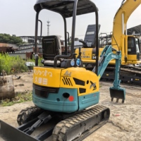 Excavatrice Kubota U17 d'occasion, mini-excavatrice Kubota d'occasion, excavatrices Kubota d'occasion pour travaux de jardinage, d'ingénierie municipale, de construction urbaine et routière