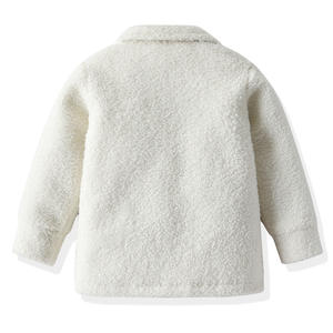 Vêtements d'hiver en gros pour enfants, manteaux blancs de marque pour bébés filles avec doublure en polaire de Chine - Product Image 2