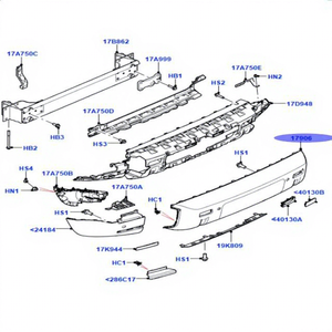Pare-chocs pour Defender NEW DEFENDER 2020 LR137787 2020- - Product Image 1
