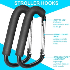 Gancho <span class=keywords><strong>para</strong></span> cochecito de bebé <span class=keywords><strong>para</strong></span> <span class=keywords><strong>compras</strong></span> y bolsas de pañales - Product Image 4
