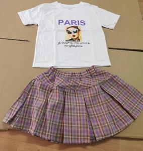 Ensembles de vêtements pour enfants WHS07 pour filles, vêtements de sport, style marine, rayé + jupes, ensembles de sport pour filles, survêtements pour adolescentes - Product Image 5