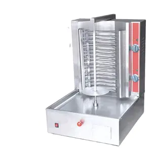 RUITAI Stainless steel 4 Burners Middle East Gas Chicken Meat Barbecue Rotary Doner Kebab Grill Shawarma Machine