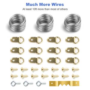 Kit de 310 Piezas <span class=keywords><strong>para</strong></span> <span class=keywords><strong>Colgar</strong></span> Cuadros de Acero Resistente con Ganchos y Colgadores Premium <span class=keywords><strong>para</strong></span> <span class=keywords><strong>Colgar</strong></span> <span class=keywords><strong>Espejos</strong></span>, Incluye Herrajes - Product Image 4