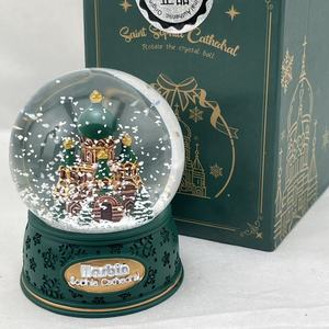 Harbin sofia กล่องดนตรีคริสตัลรูปดอกไม้ทำจากผ้าไหมของโบสถ์ไฟเปลี่ยนสีได้ตามต้องการสำหรับวันเกิดของนักท่องเที่ยว - Product Image 3