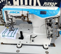 Machine à coudre industrielle informatisée Jack W5E-UT à plateforme plate avec coupe-fil intégré pour la couture de cols, à vendre