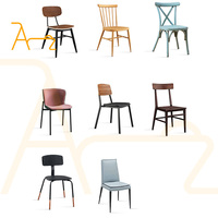 Mobilier simple rétro industriel pour magasin de café et desserts sièges en bois table à manger tables et chaises bon marché pour restaurant
