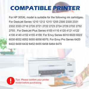 Cartouches d'Encre Jet d'Encre Couleur ShinColor 305xl 305 pour Imprimante <span class=keywords><strong>HP</strong></span> 305 HP305xl <span class=keywords><strong>HP</strong></span> Deskjet 2300 <span class=keywords><strong>2710</strong></span> 2700 4110 4120 2320 - Product Image 4