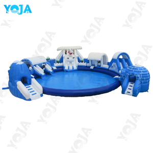 Outdoor Custom Commercial Grade Large Adult Water Games Pool Slide Inflatable Water Park Home & Indoor Use High Capacity